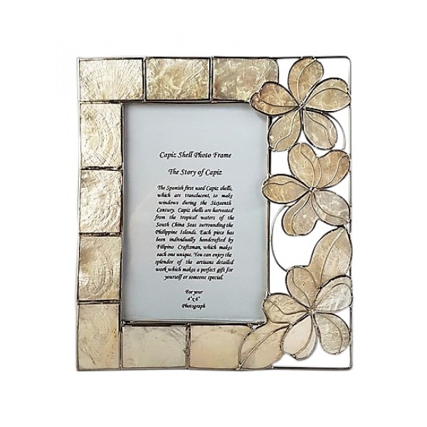 Elegant Capiz Shell Photo Frame